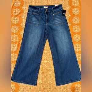 Meg High Rise Wide Leg Jeans, size 12